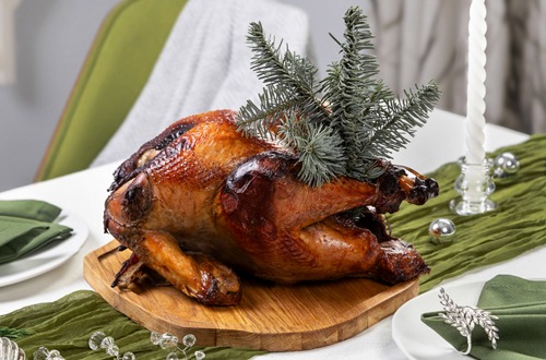 Рождественская индейка с пряными специями и ароматными травами