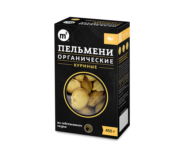 Пельмени Куриные с мясом органической птицы, замороженные, 450 г