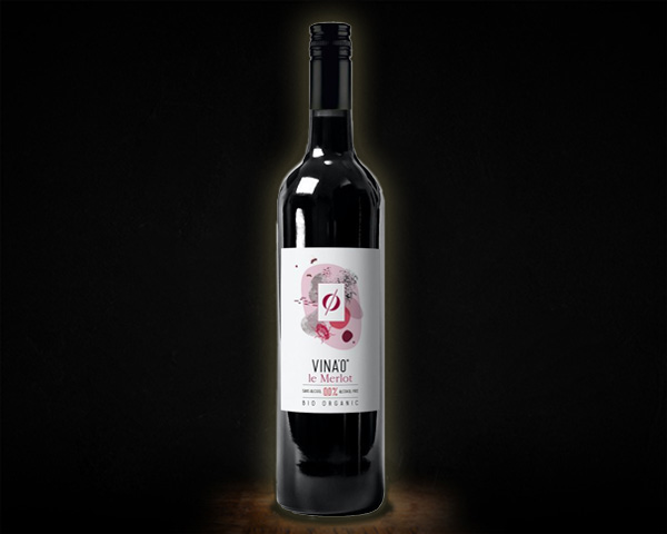 Merlot, Vina'0 вино красное безалкогольное, 750 мл