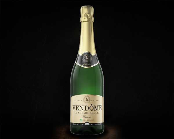 Vendome Mademoiselle Classic Sparkling  вино игристое полусухое белое безалкогольное, 0,75 л