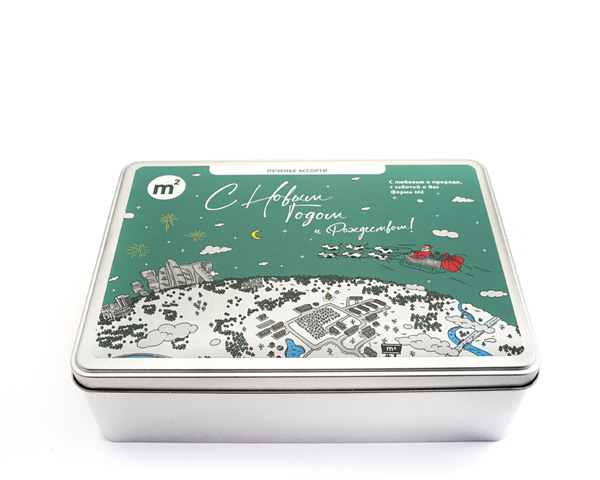 Печенье Ассорти новогоднее три вида, 400 г