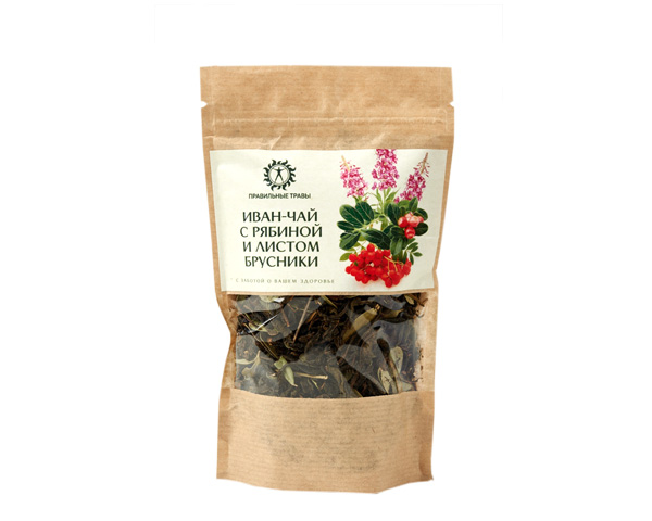 Иван-чай с рябиной и листьями брусники, 40 г