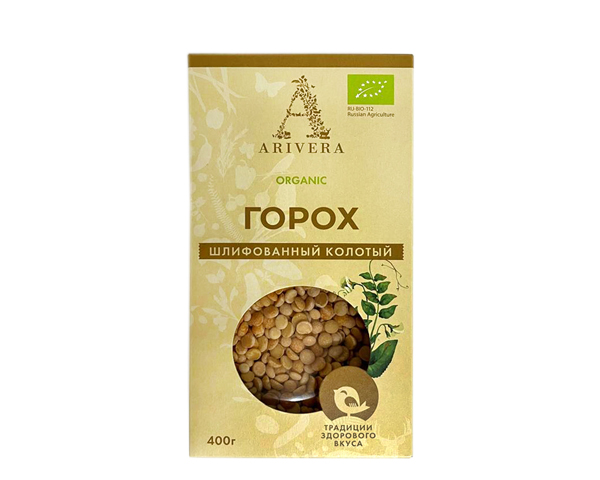 Горох шлифованный, колотый, 400 г