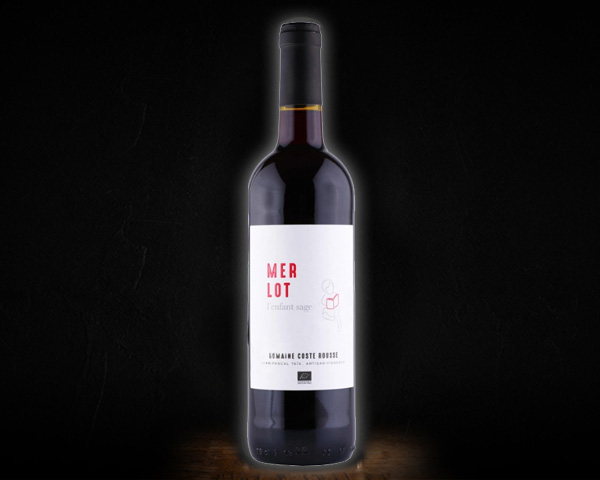 Domaine Coste Rousse, Taix Merlot, Cotes de Thongue вино сухое красное, 0,75 л