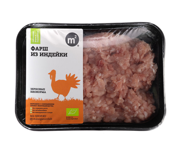 Фарш из охлажденного мяса индейки, 400 г