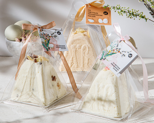 Пасха Творожная из органического творога, с шоколадной крошкой, 400 г