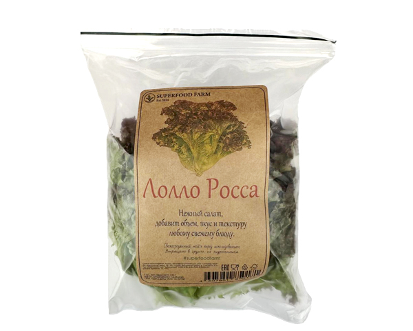 Салат лолло росса фермерский грунтовой, 140 г