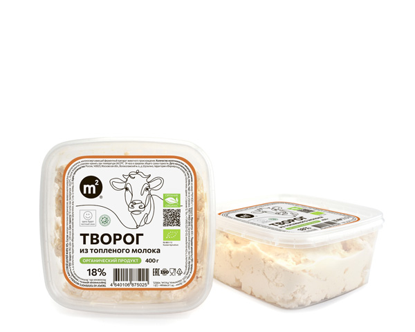 Творог 18% из топленого молока, 400 г