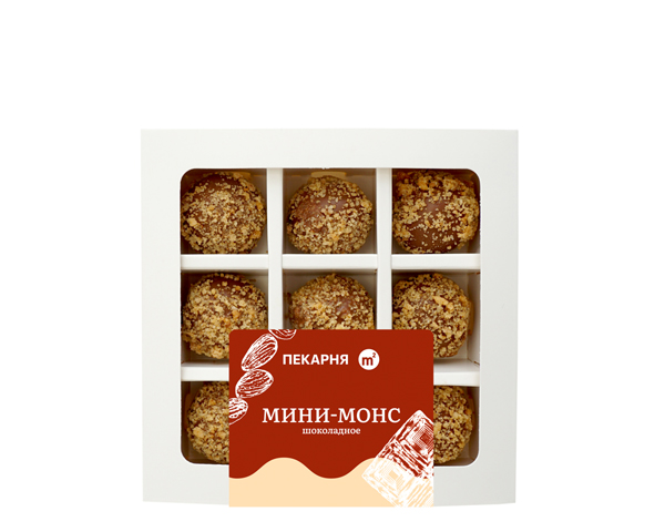 Пирожное Мини-монс шоколадное, 160 г
