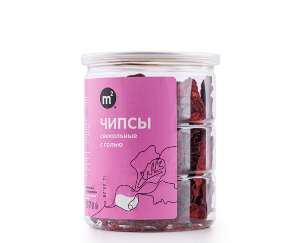 Чипсы свекольные с солью, 80 г