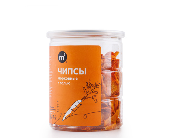 Чипсы морковные с солью, 60 г