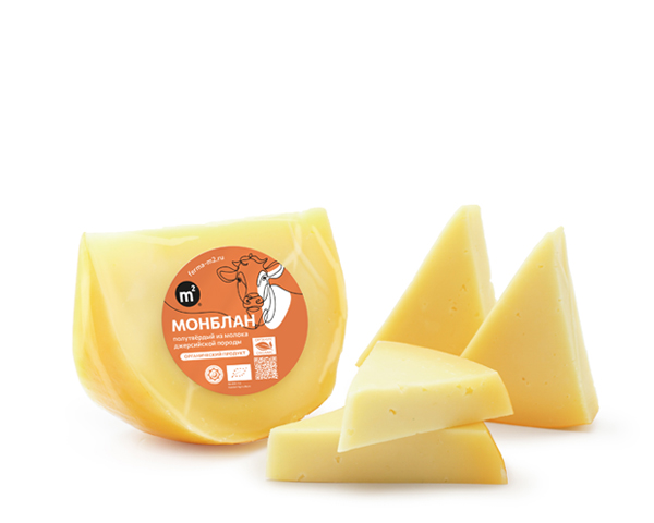 Сыр Монблан из молока коров породы джерси, м.д.ж. в сухом веществе - 45%