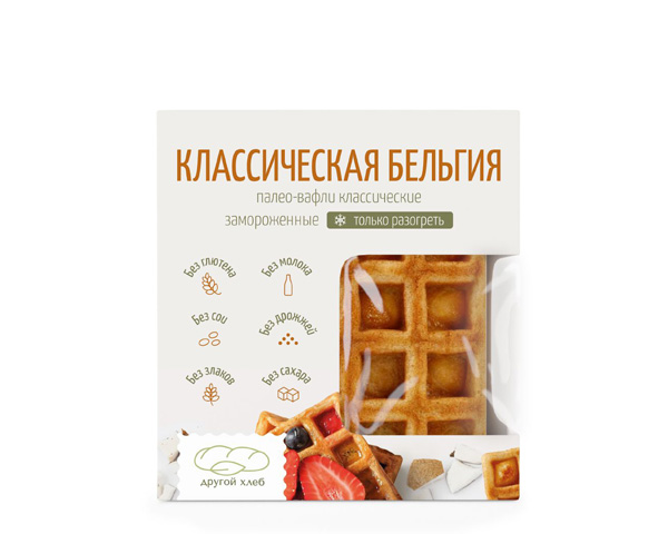 Вафли из миндальной муки замороженные, 2 шт., 110 г