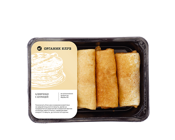 Блинчики с курицей замороженные, 300 г