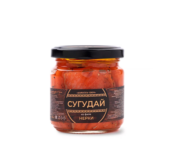 Сугудай из филе нерки в масле, 190 г