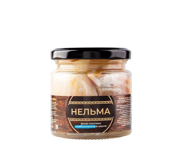 Филе нельмы слабой соли, в масле, 190 г