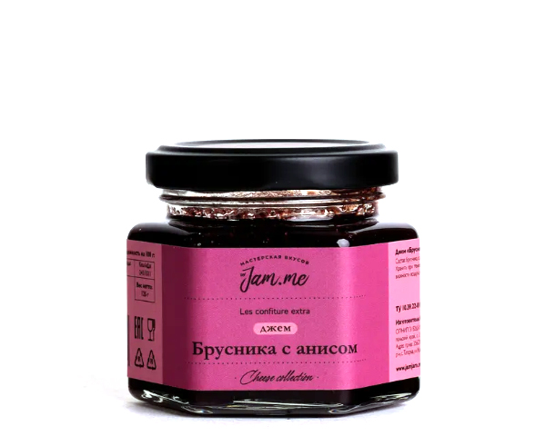 Джем из брусники с анисом, 125 г