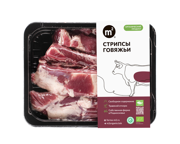 Стрипсы говяжьи  межреберная часть, охлажденные