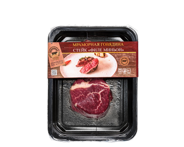 Стейк Филе Миньон из мраморной говядины, охлажденный, на развес