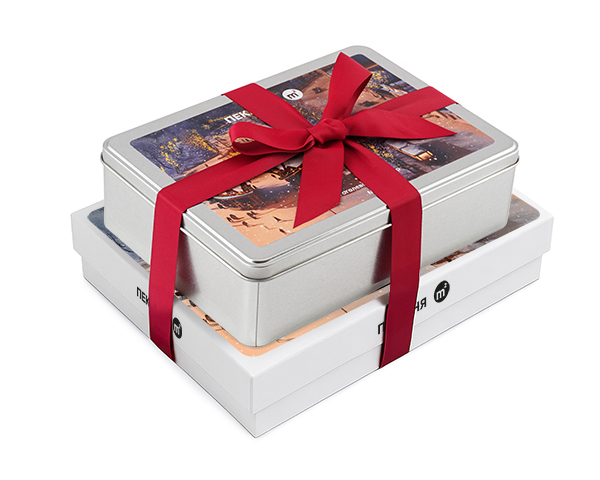 Подарочный набор №3 с брендированным пазлом и печеньем