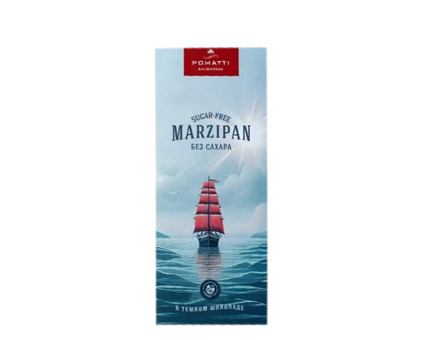 Марципан в темном шоколаде без сахара, 85 г