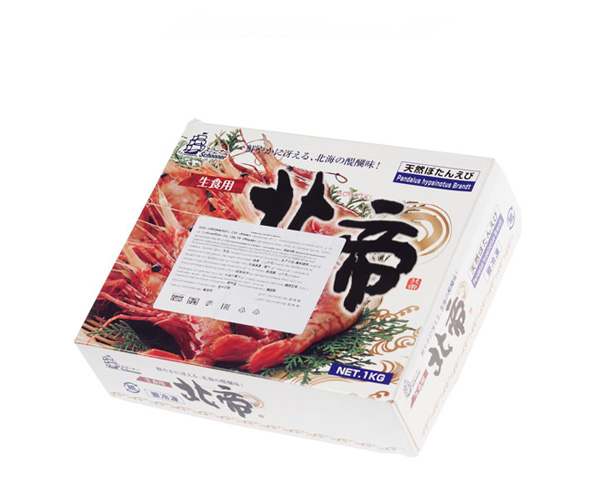 Креветки гребенчатые  магаданские, варено-мороженые, "ботан", 1000 г