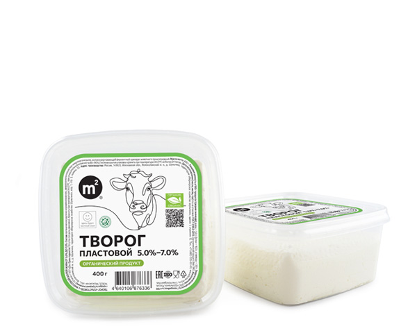 Творог пластовой 5-7% 400 г