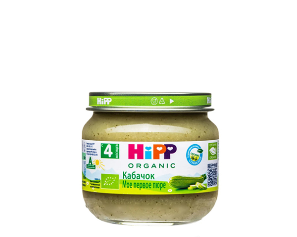 Пюре детское из кабачков, с 4 месяцев, 80 г