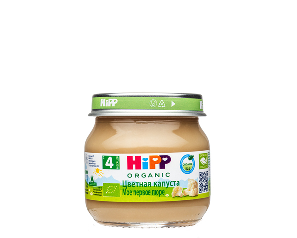 Пюре детское  из цветной капусты, с 4 мес., 80 г