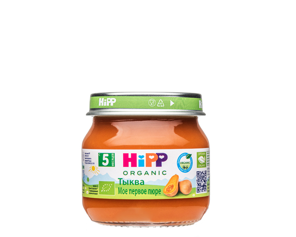 Пюре детское из тыквы, с 5 месяцев, 80 г