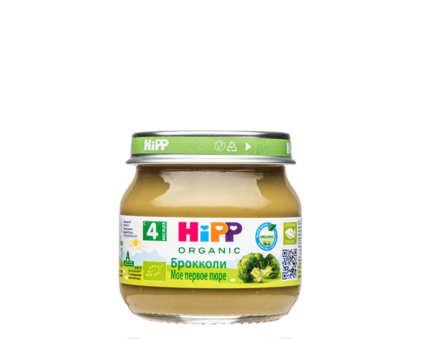 Пюре детское из брокколи, с 4 месяцев, 80 г