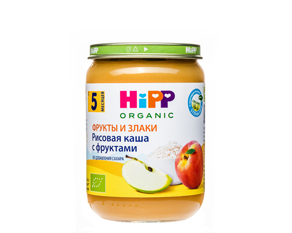 Каша рисовая детская с фруктами, с 5 месяцев, 190 г