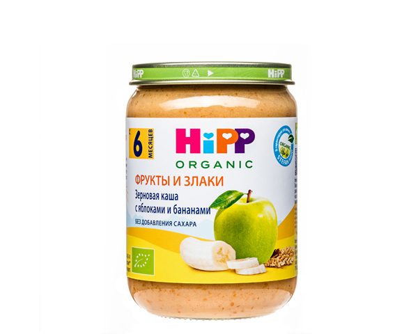 Каша зерновая детская с яблоками и бананами, с 6 месяцев, 190 г
