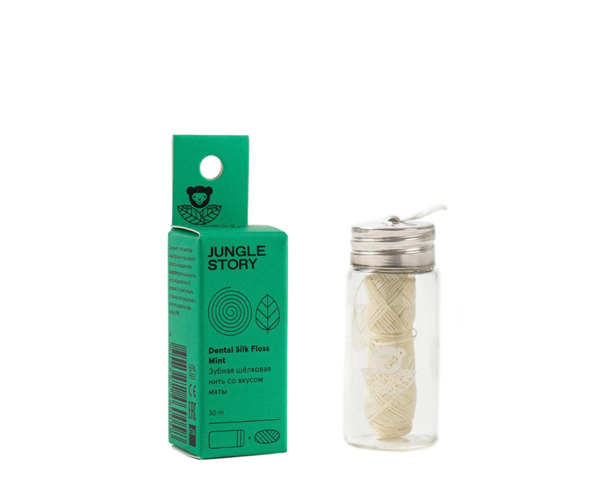 Зубная нить  шелковая, с ароматом свежей мяты, 30 м