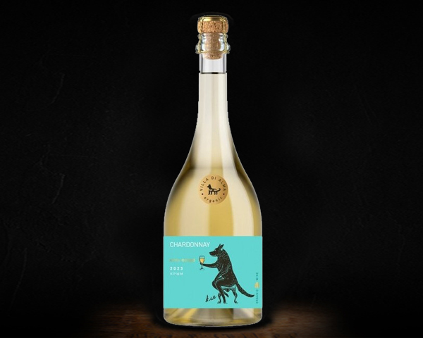 Chardonnay Col Fondo Extra Brut, Villa di Alma вино игристое экстра брют белое, 0,75 л