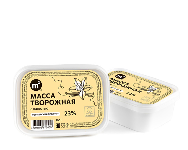 Масса творожная с натуральной ванилью, 200 г