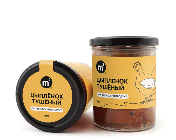 Мясо цыпленка тушеное в собственном соку, 360 г