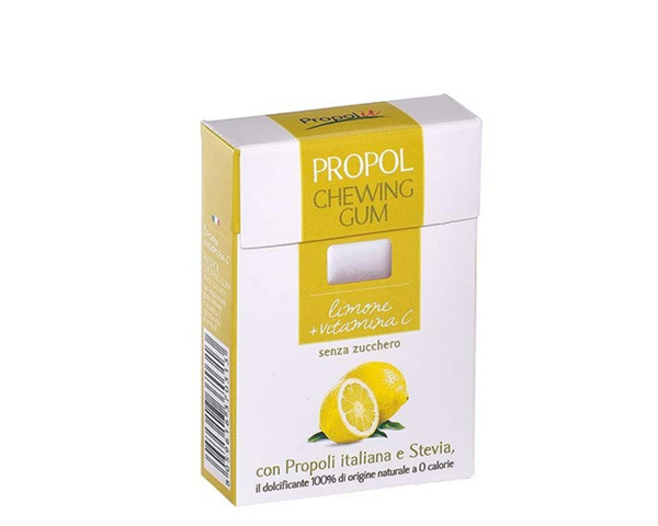 Жевательная резинка с прополисом и лимонным соком, без сахара, 25 г