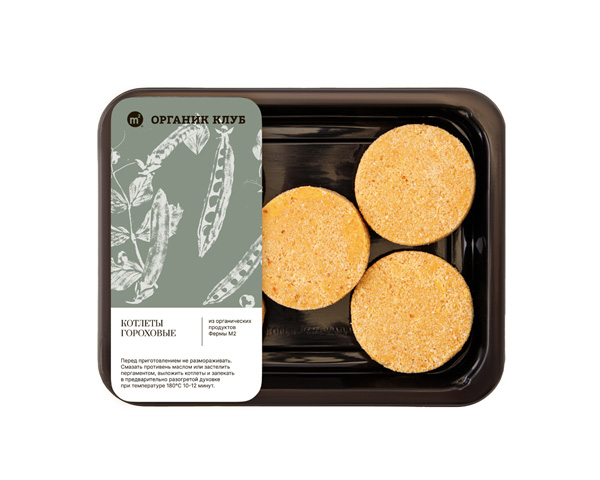 Котлеты гороховые постные, замороженные, 400 г