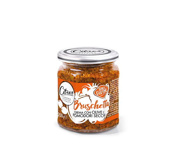 Крем с оливками и вялеными томатами для брускетты, 200 г