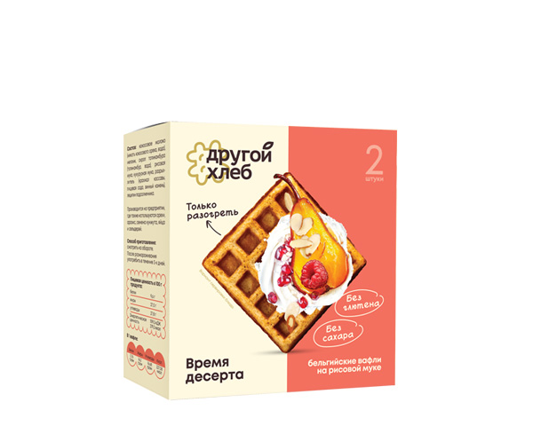 Вафли рисовые замороженные, на кокосовом молоке, 110 г