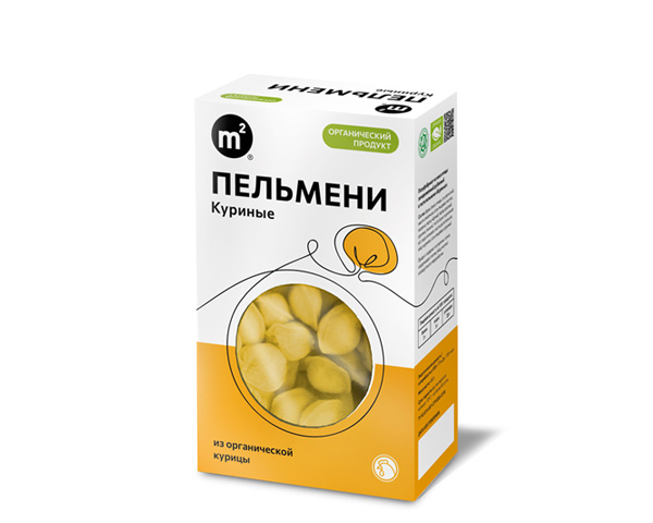 Пельмени Куриные с мясом органической птицы, замороженные, 450 г