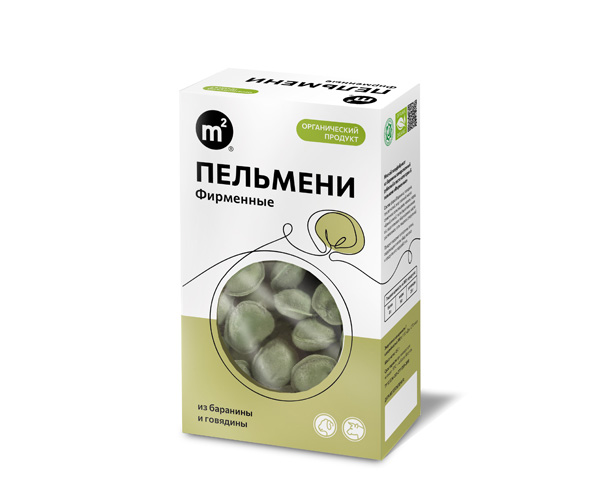Пельмени Фирменные с органической бараниной и говядиной, замороженные, 450 г