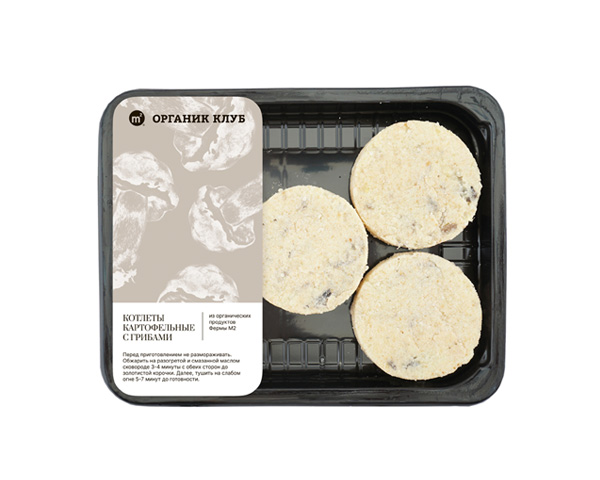 Котлеты картофельные с грибами постные, замороженные, 400 г