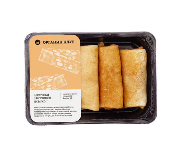 Блинчики с ветчиной и сыром замороженные, 300 г