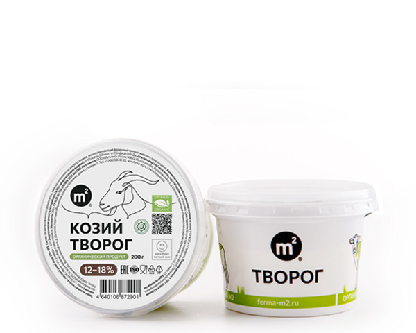 Творог козий 12-18% натуральный, 200 г
