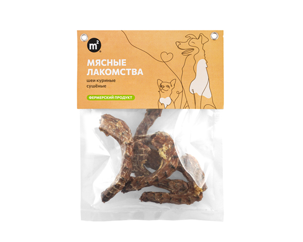 Шеи куриные сушеные, для собак, 30 г
