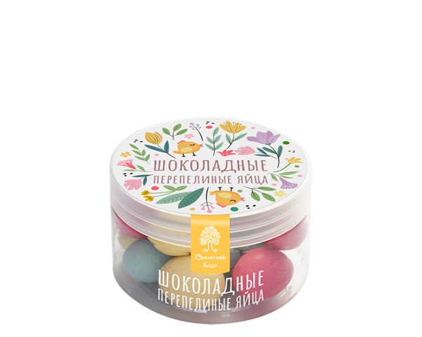 Яйца из белого шоколада с миндалем, 150 г