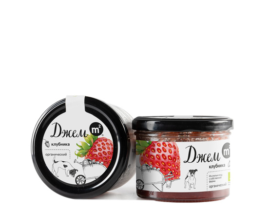 Джем клубничный из органической клубники, 200 г