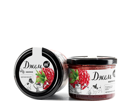 Джем малиновый из органической малины, 200 г